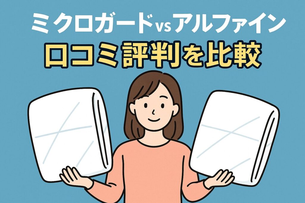 ミクロガードとアルファイン、口コミ評判