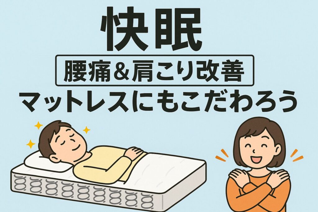 快眠、腰痛＆肩こり改善マットレス