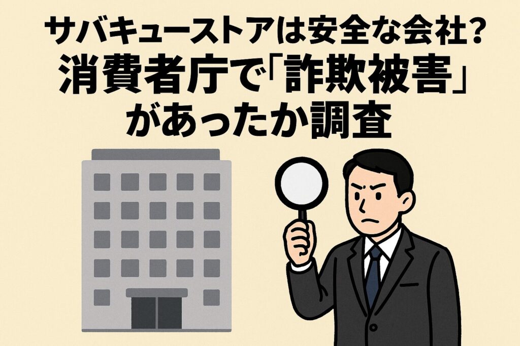 サバキューストアは安全・詐欺