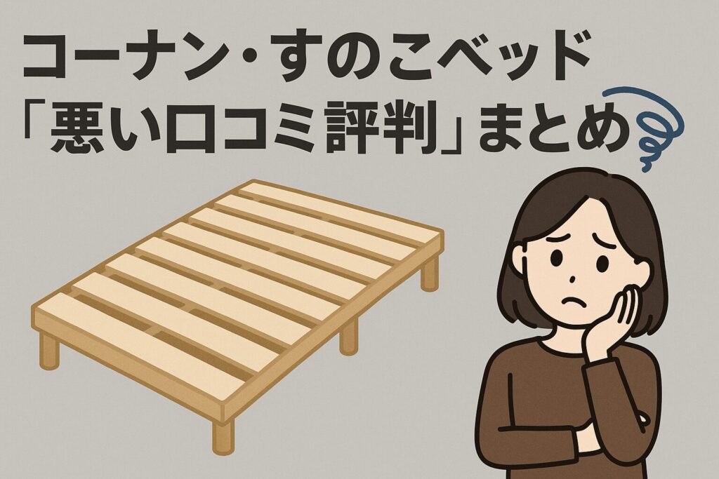 コーナンのすのこベッドの悪い口コミ評判