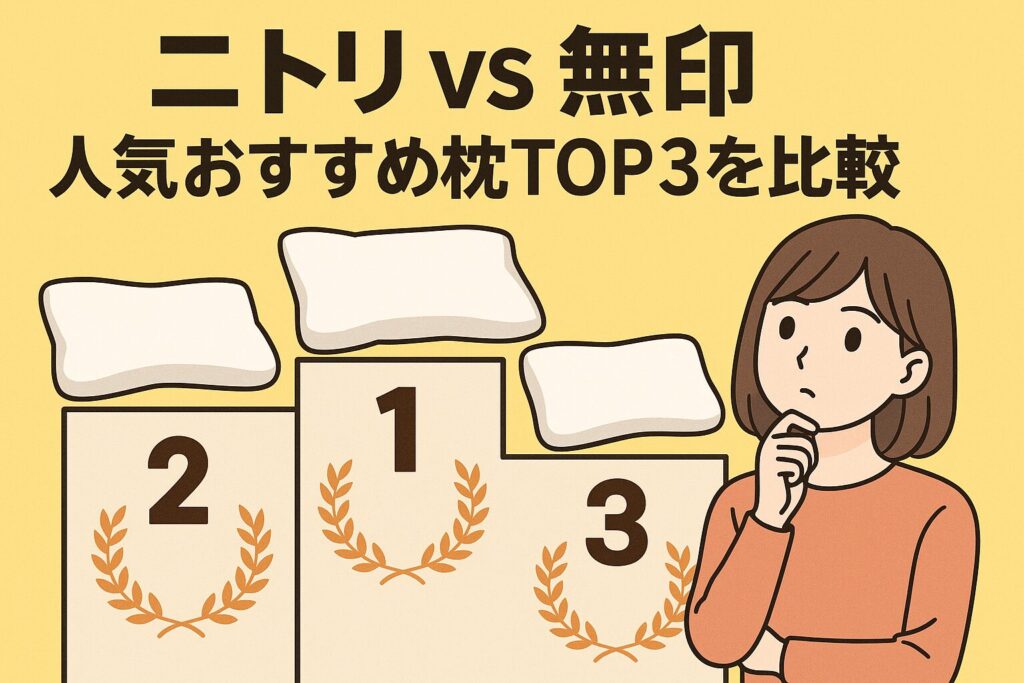 ニトリと無印の人気おすすめ枕