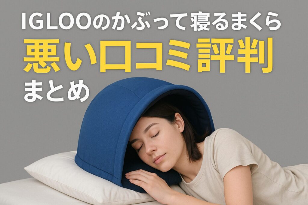 かぶって寝る枕の悪い口コミ評判