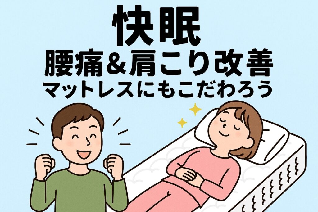 快眠、腰痛＆肩こり改善マットレス