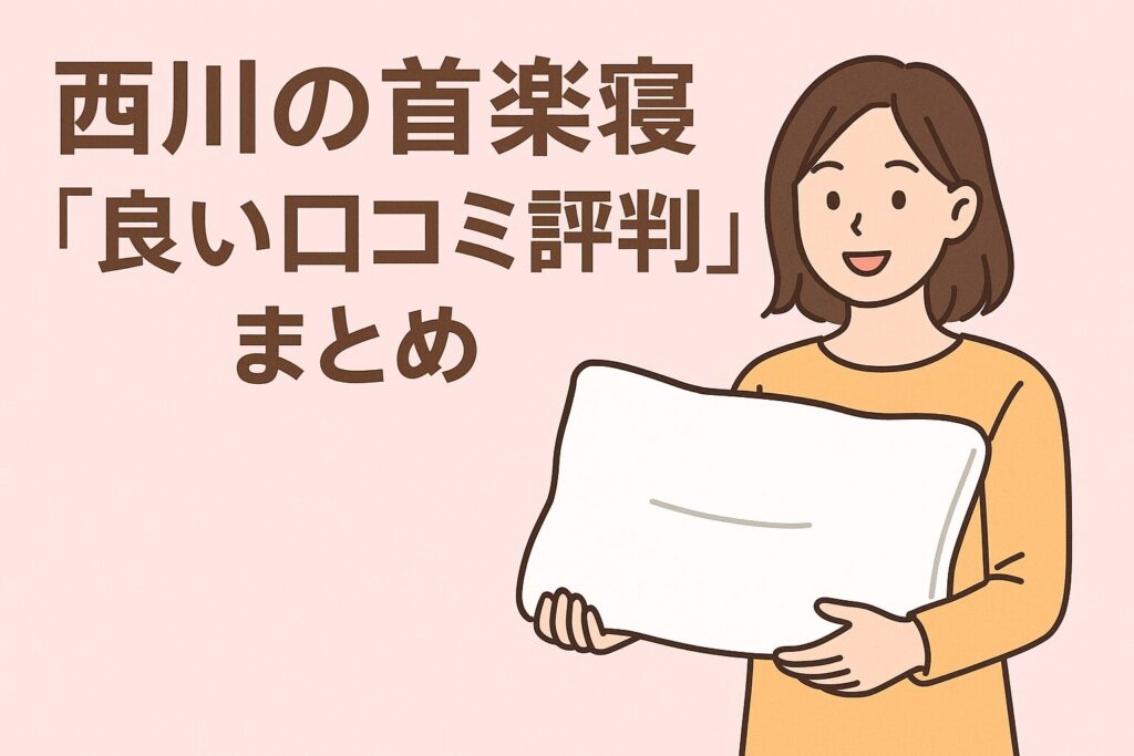 西川の首楽寝の良い口コミ評判