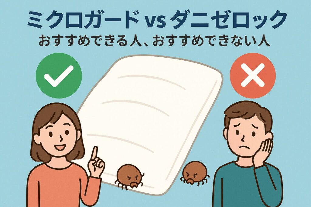 ミクロガードとダニゼロック、おすすめな人
