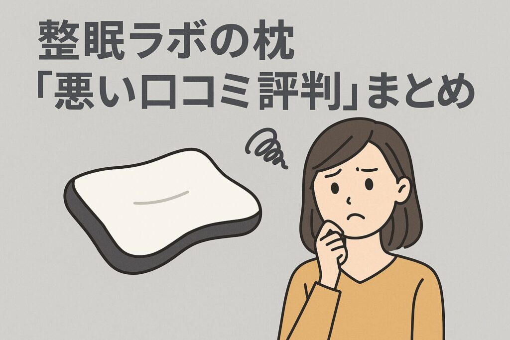 整眠ラボの枕の悪い口コミ評判