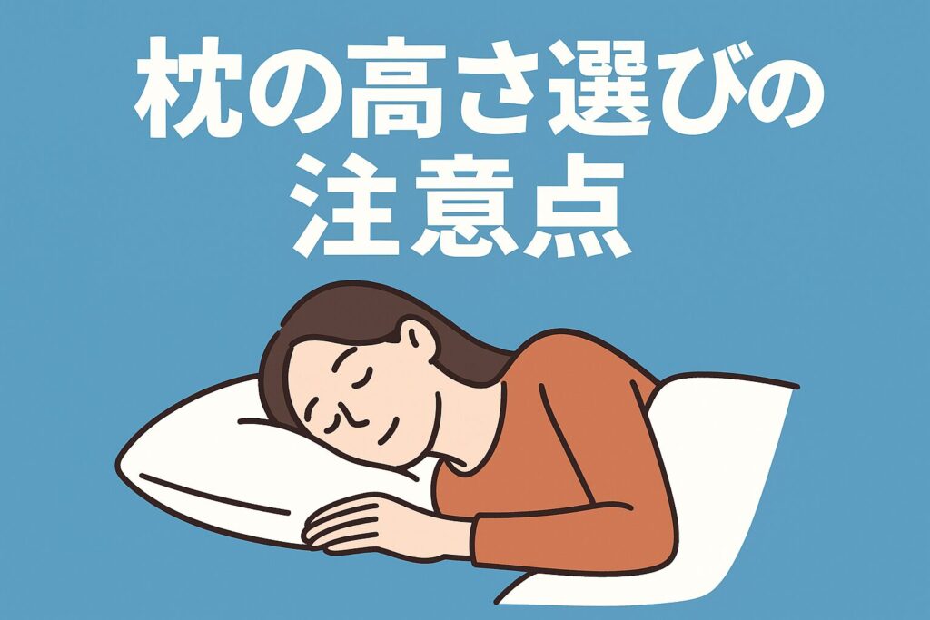 肩楽寝の高さ選びの注意点