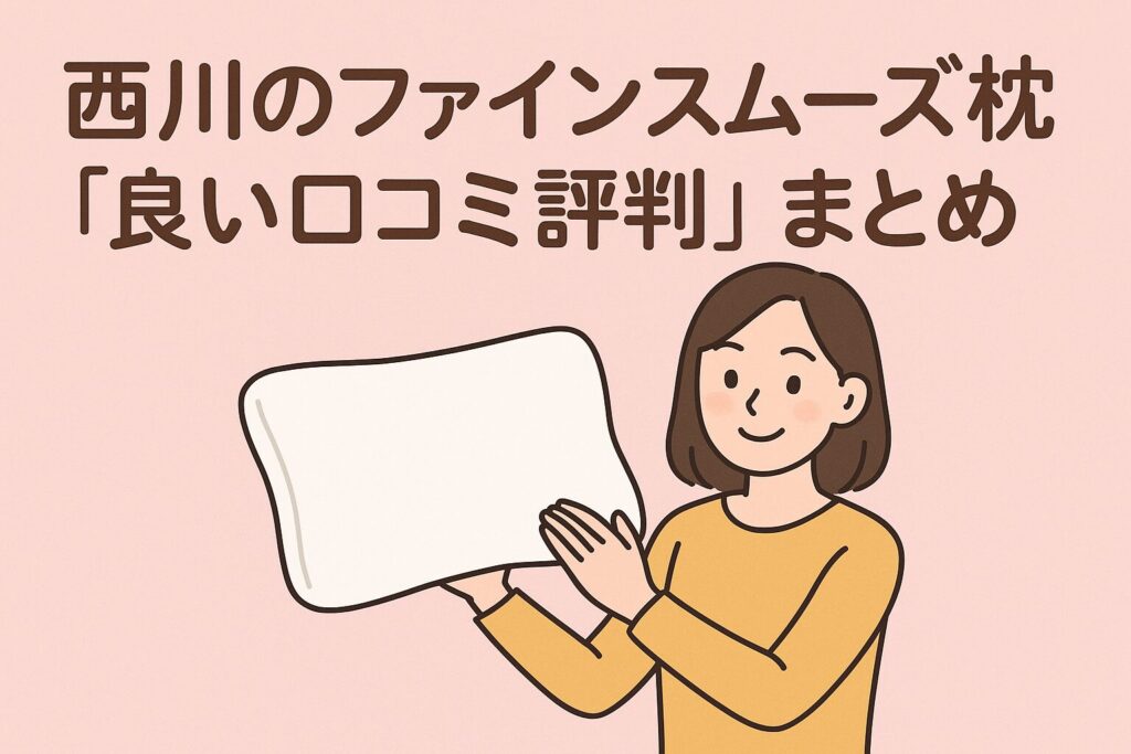 西川のファインスムーズ枕の良い口コミ評判