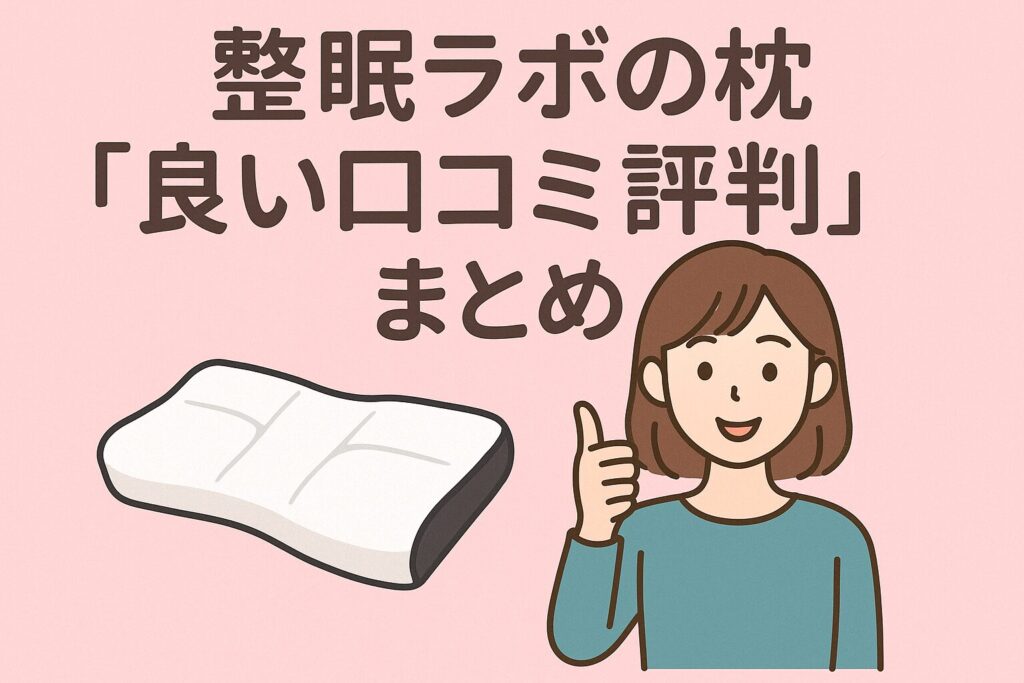 整眠ラボの枕の良い口コミ評判