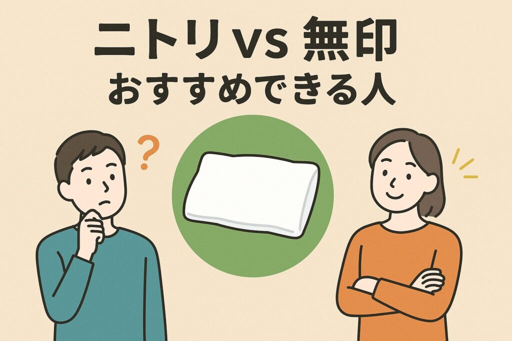 ニトリと無印の枕のおすすめ