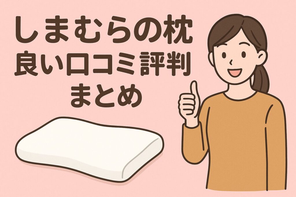 しまむらの枕の良い口コミ評判