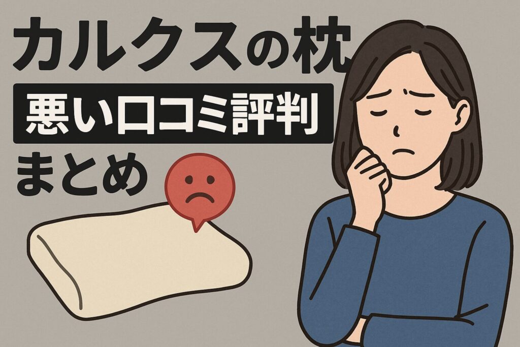 カルクスの枕の悪い口コミ評判