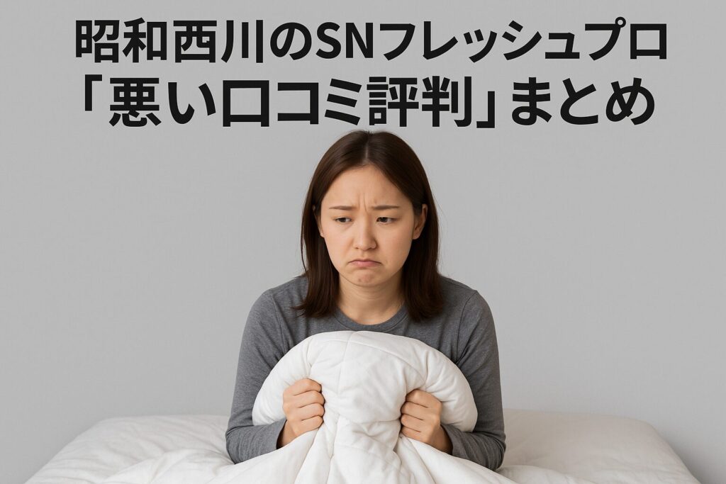 昭和西川のSNフレッシュプロの悪い口コミ評判