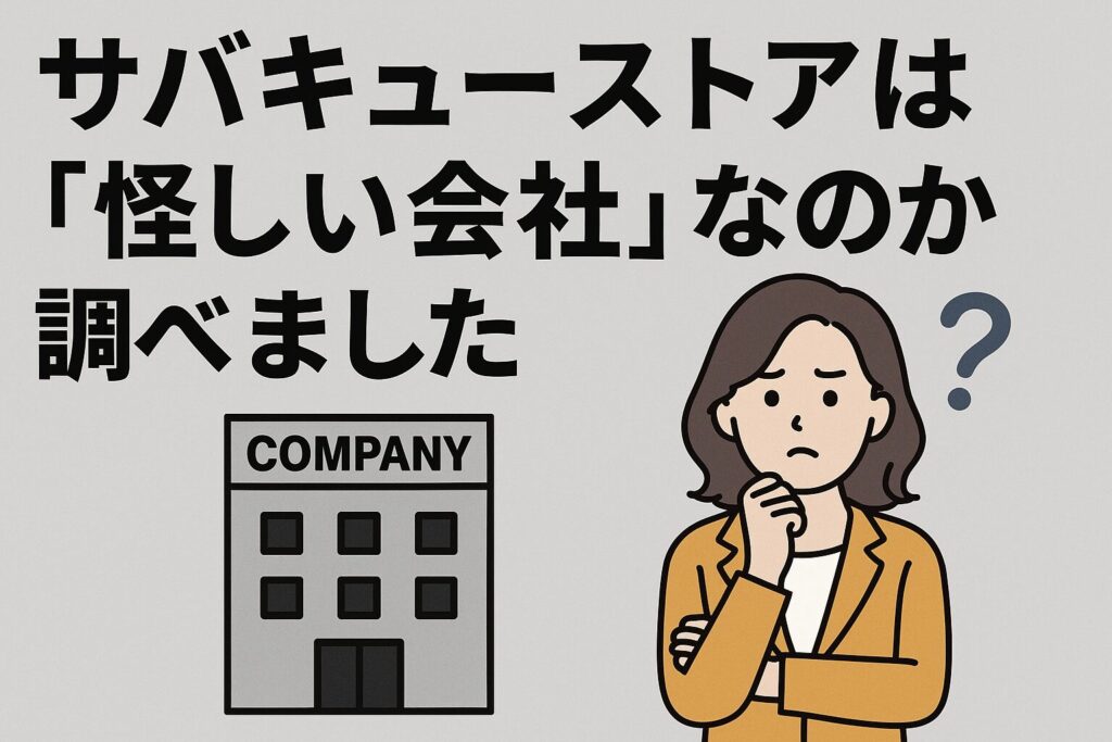サバキューストアは怪しい会社