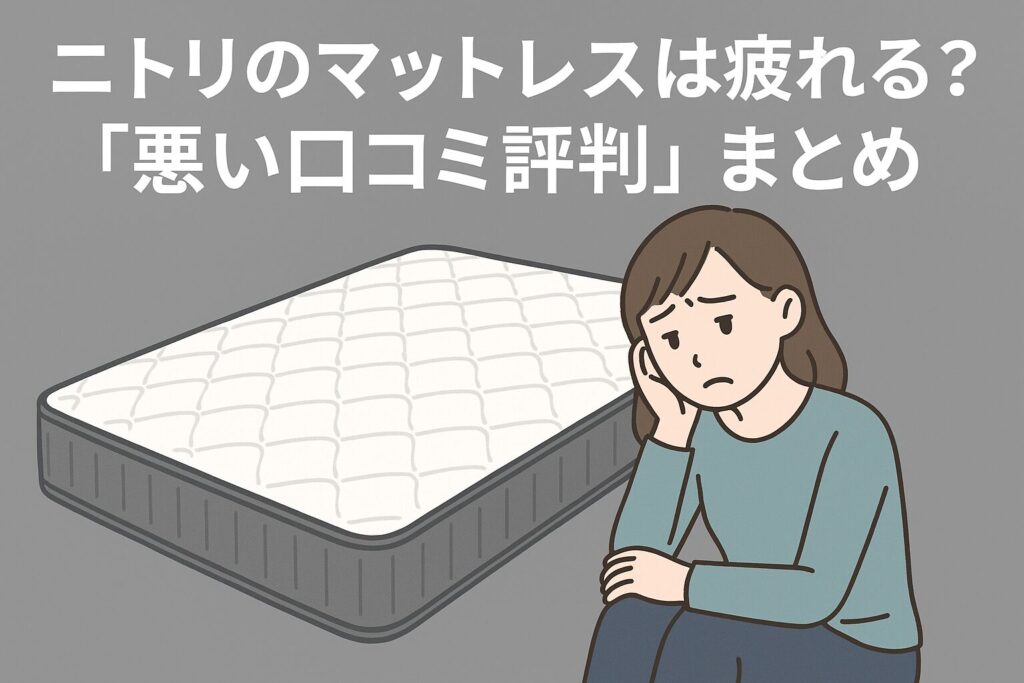 ニトリのマットレスやめとけ