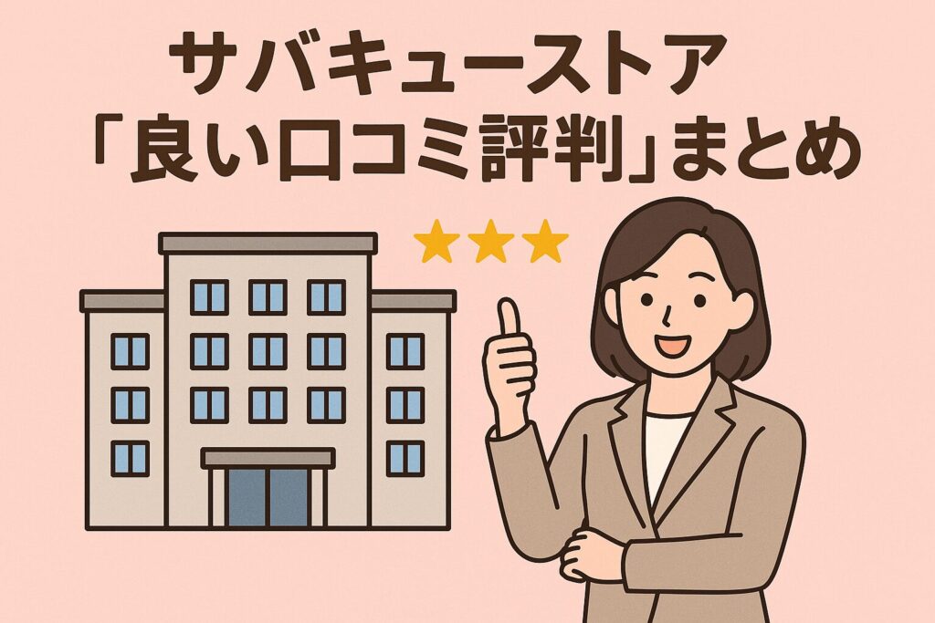 サバキューストアの良い口コミ評判