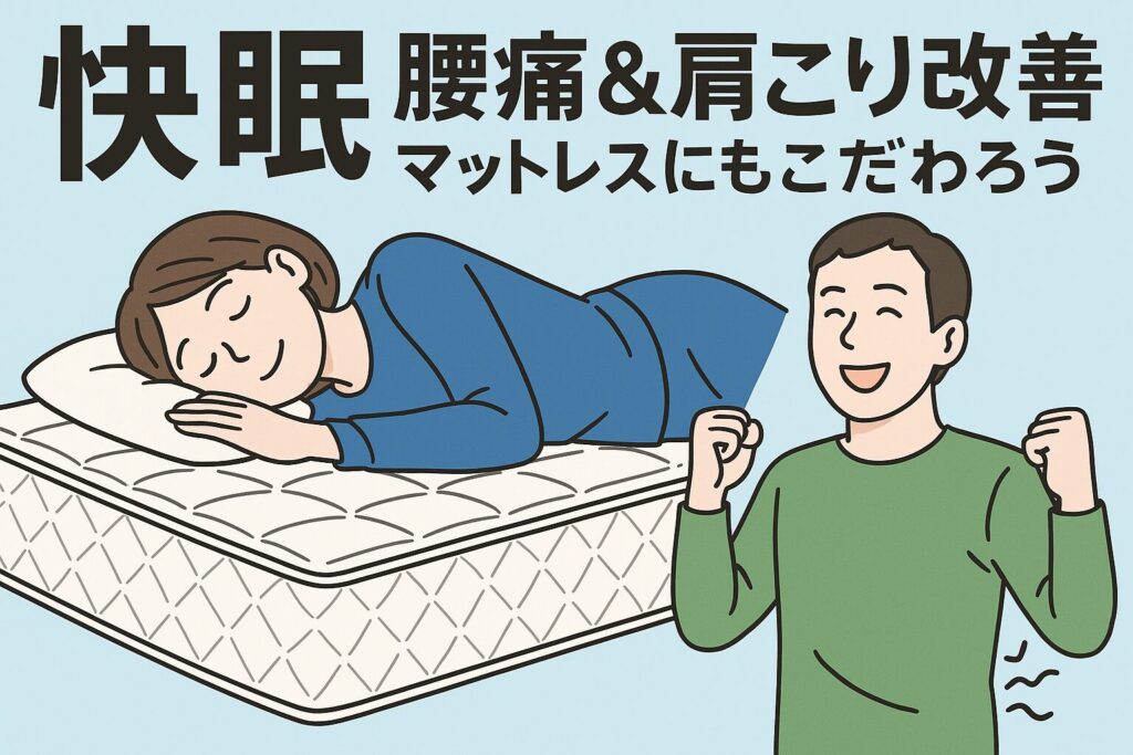 快眠、腰痛＆肩こり改善マットレス