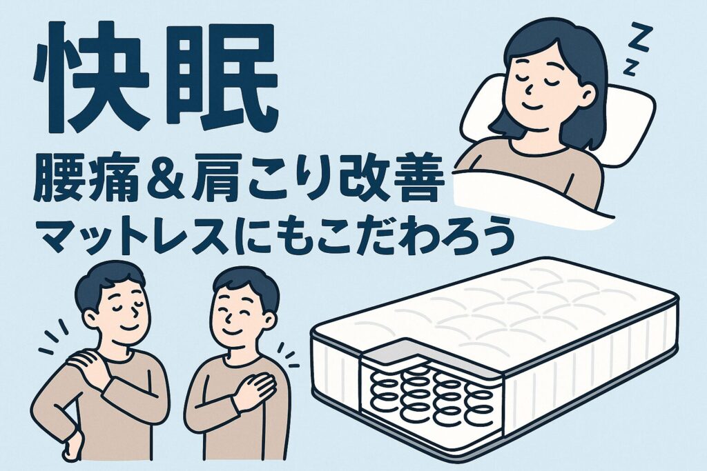 快眠、腰痛＆肩こり改善マットレス