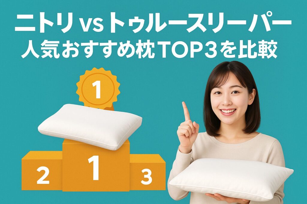 ニトリとトゥルースリーパーの人気おすすめ枕