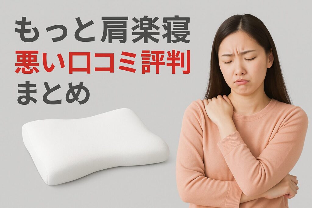 もっと肩楽寝の悪い口コミ評判
