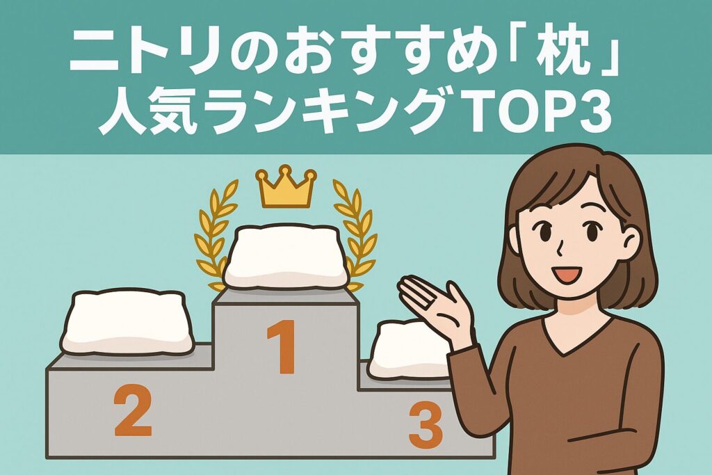 ニトリのおすすめ枕ランキング