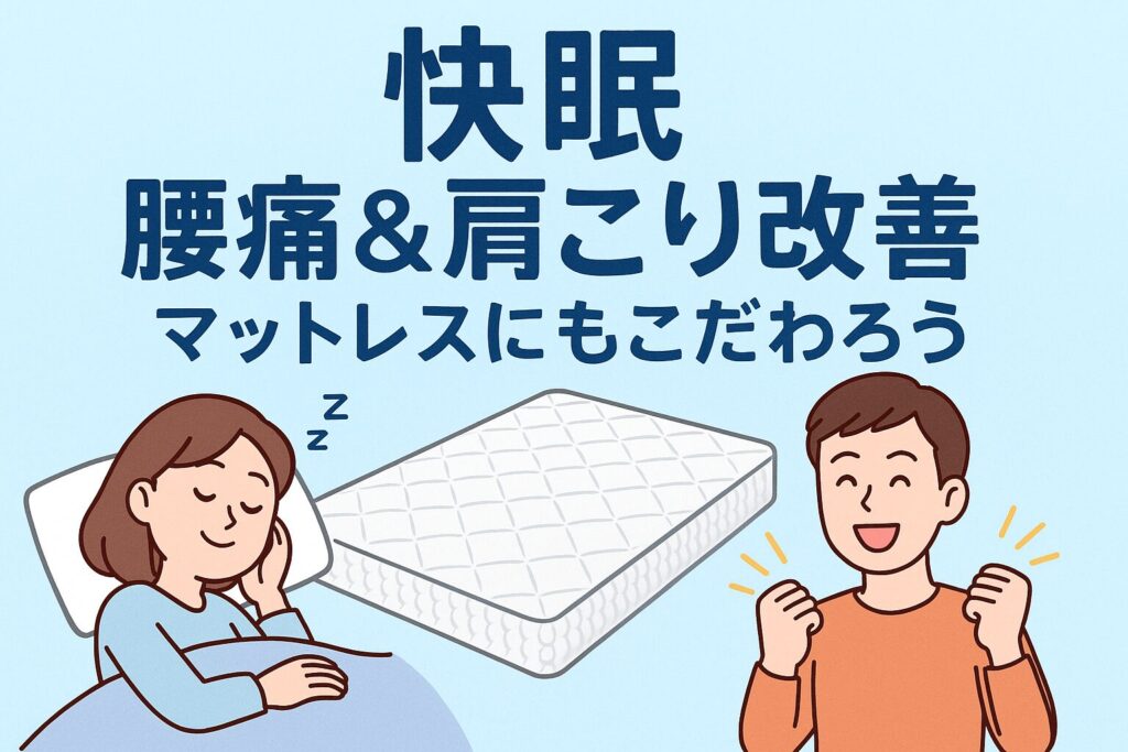 快眠、腰痛＆肩こり改善マットレス
