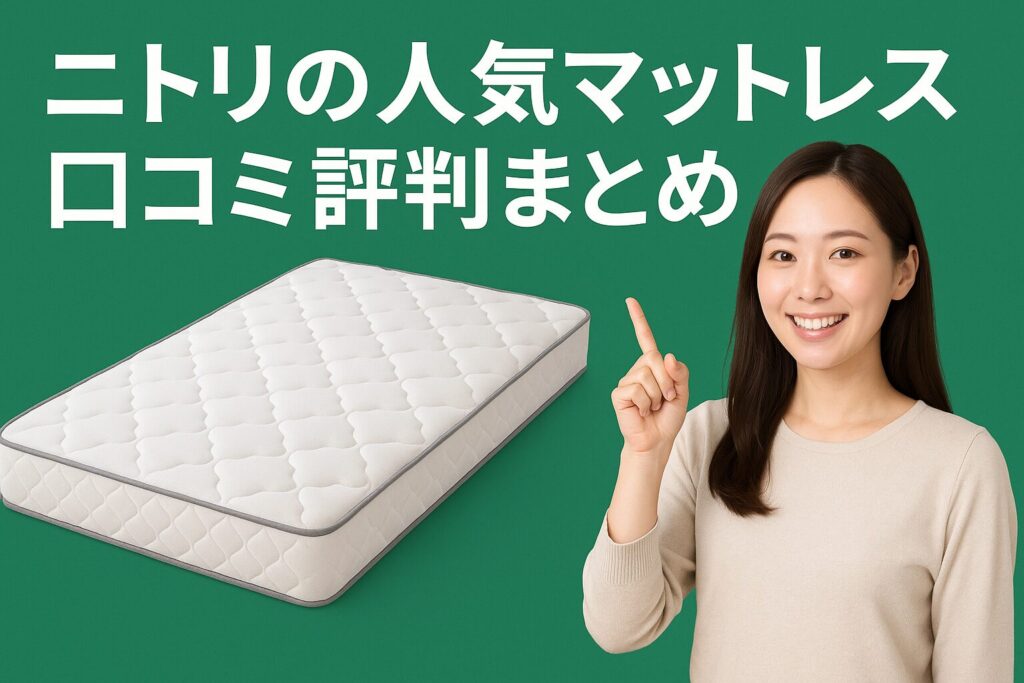 ニトリの人気マットレスの口コミ評判