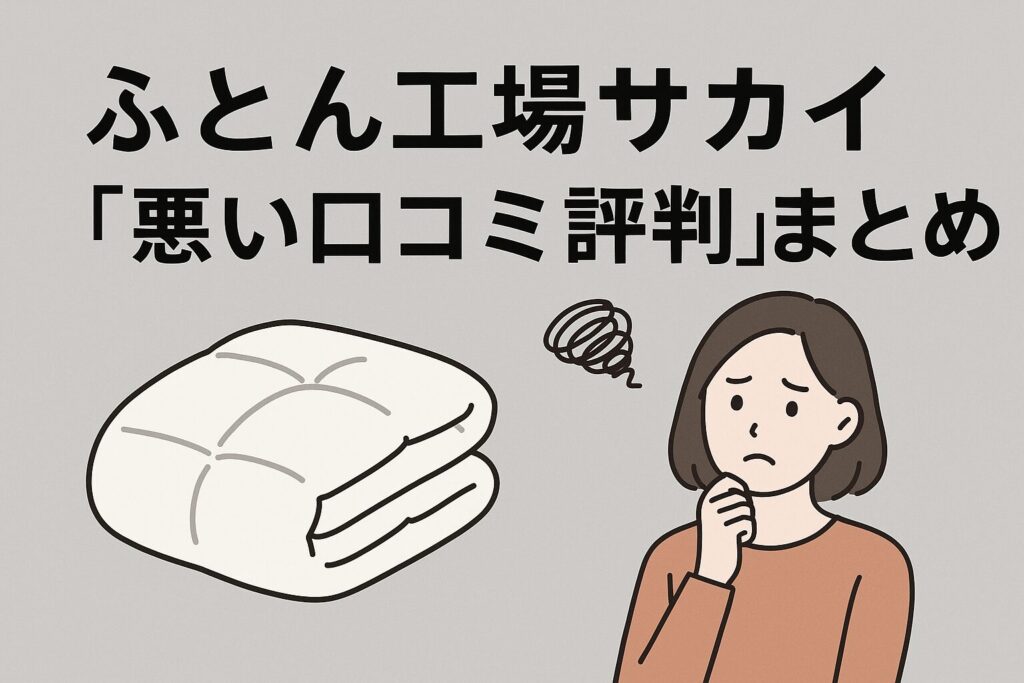 ふとん工場サカイの悪い口コミ評判