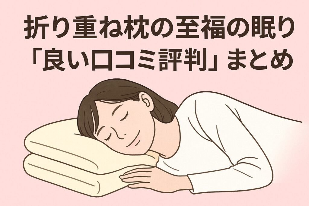 折り重ね枕の至福の眠りの良い口コミ評判