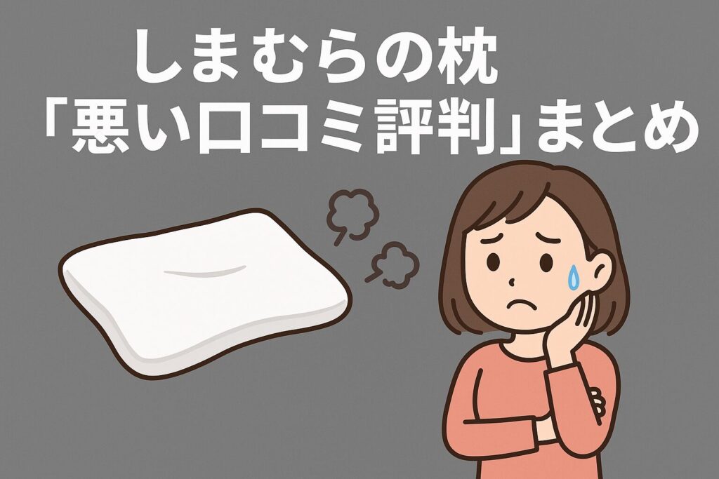 しまむらの枕の悪い口コミ評判