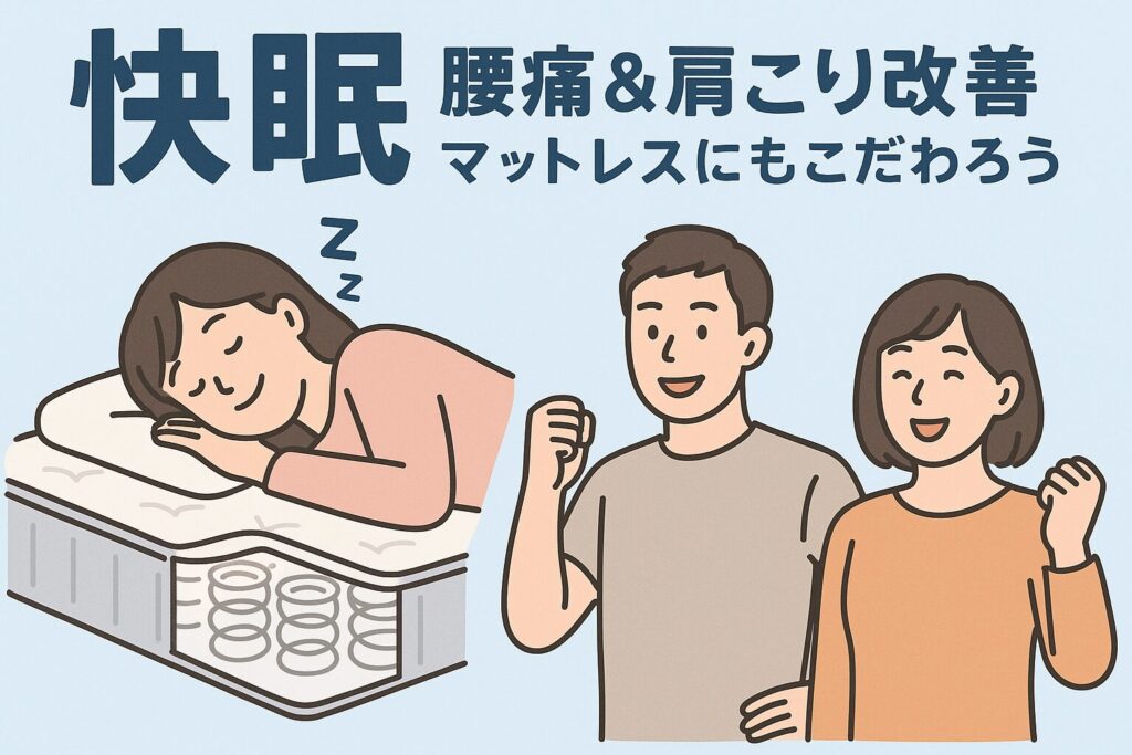 快眠、腰痛＆肩こり改善マットレス