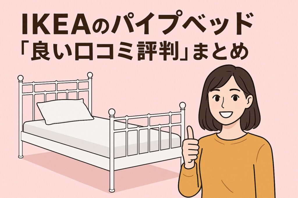 IKEAのパイプベッドの良い口コミ評判