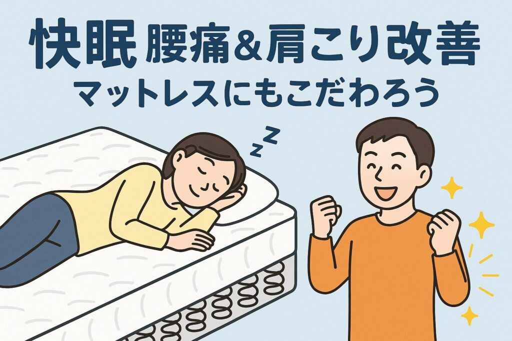 快眠、腰痛＆肩こり改善マットレス