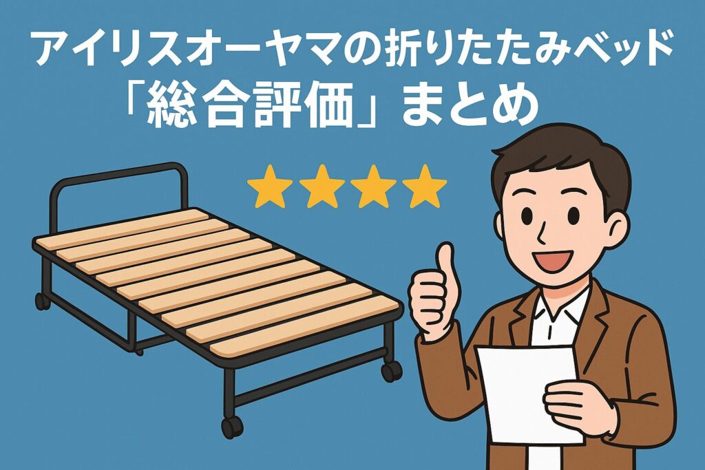 アイリスオーヤマの折りたたみベッドの総合評価
