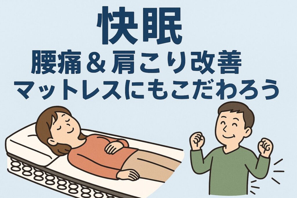 快眠、腰痛＆肩こり改善マットレス