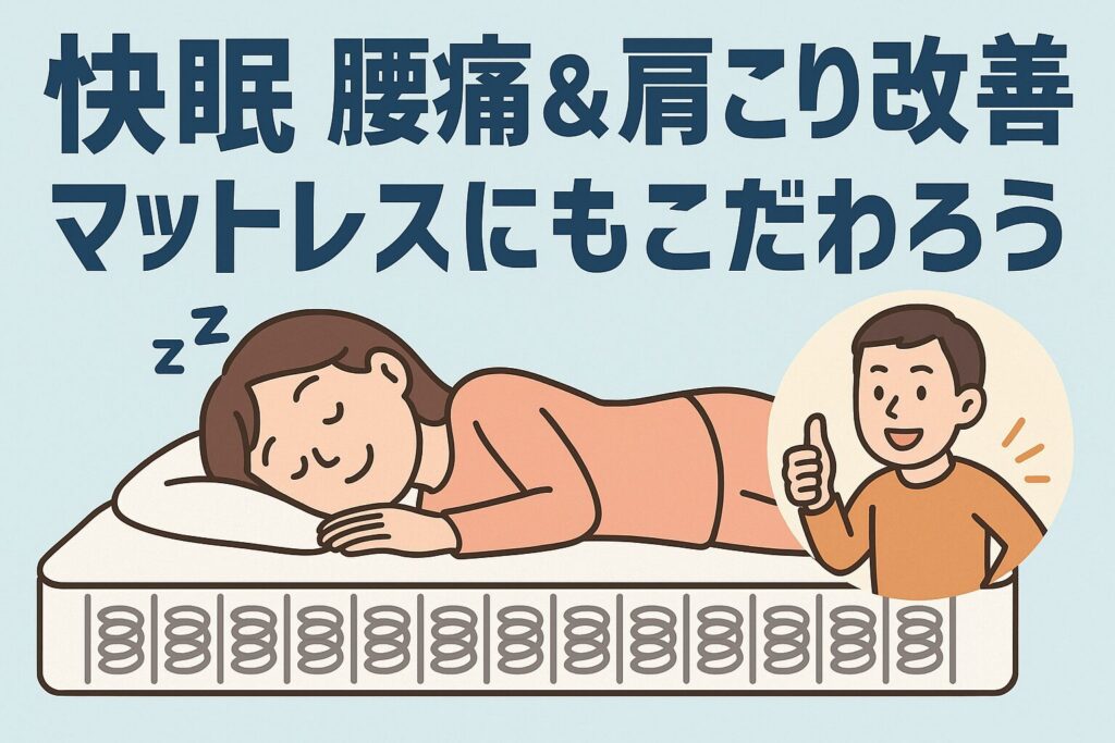 快眠、腰痛＆肩こり改善マットレス
