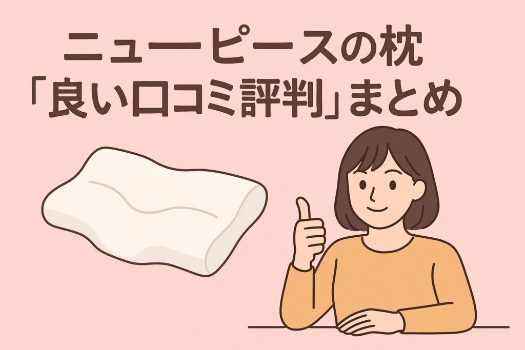 ニューピースの枕の良い口コミ評判